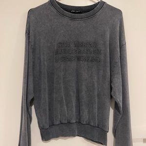 Size small Zara dark gray sweater